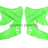 Μπροστινά πλαϊνά πλαστικά -POLISPORT- πράσινα, KAWASAKI KX 250 2006-2008