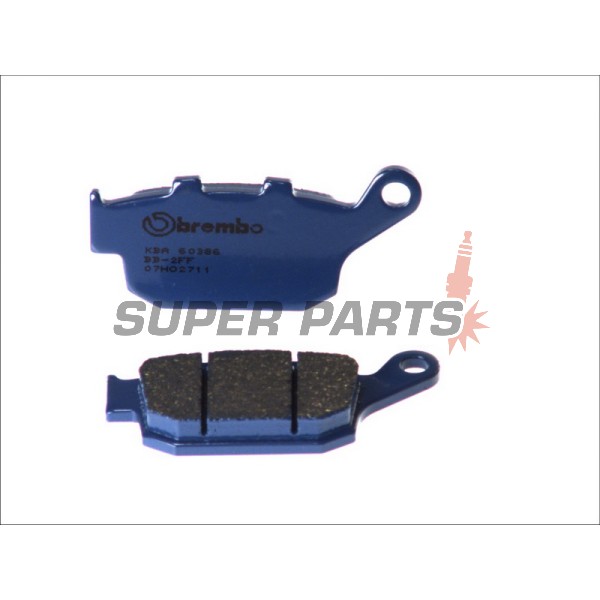 Τακάκια φρένων -BREMBO- 07HO2711, Buell Cyclone/Lightning/Thunderbolt/Ulysses, Honda CB-1/Deauville/Hawk/Revere/Dominator/Transalp/Africa Twin, Triumph America/Daytona 955i/Street Triple 675/TT600 (1988-2012)