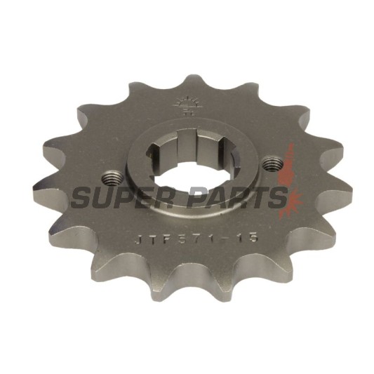 Μπροστινό γρανάζι -JT- JTF571,15, 15 δόντια, Yamaha FJ 600 1984-1985, FZ 600 1986-1989, XJ 400 1982, XJ 550 1981-1985, XJ 600 1984-1991, XS 250/400 1982, YX 600 1986-1990