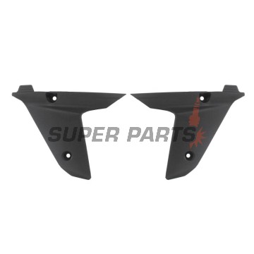 Μπροστινά πλαϊνά πλαστικά -POLISPORT- μαύρα, HUSQVARNA TC 250-510 2008-2009