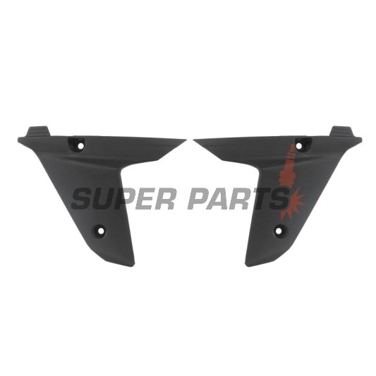 Μπροστινά πλαϊνά πλαστικά -POLISPORT- μαύρα, HUSQVARNA TC 250-510 2008-2009