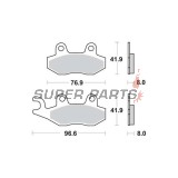 Τακάκια φρένων -TRW- MCB582, ATK 250/260/406, CAN-AM Commander/Maverick 800/1000, Kawasaki Brute Force/KLX/KVF/Teryx, Suzuki DR/RM/LT-R, Yamaha TT/WR/XTZ/YFM/YFZ/YXR/YZ (1989-2020)