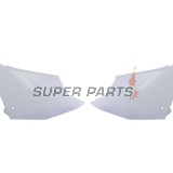 Πίσω πλαϊνά πλαστικά -POLISPORT- λευκά, YAMAHA YZ 125/250 2022-2023