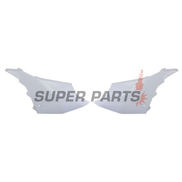 Πίσω πλαϊνά πλαστικά -POLISPORT- λευκά, YAMAHA YZ 125/250 2022-2023