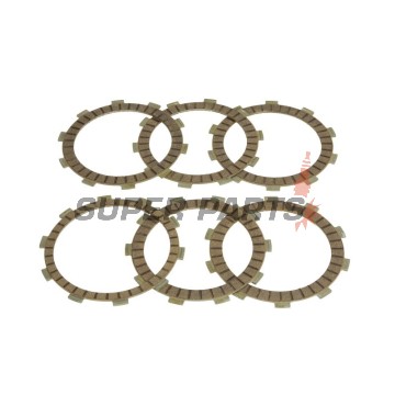 Σετ δίσκων συμπλέκτη -FERODO- FCD0115, Honda CRM 125 1990-1999, Honda NSR 125R 1989-2003, Honda NV400C Steed 1992-1997, Honda TRX 350TE FourTrax ES 2005-2006, Honda VT500 Shadow 1983-1985