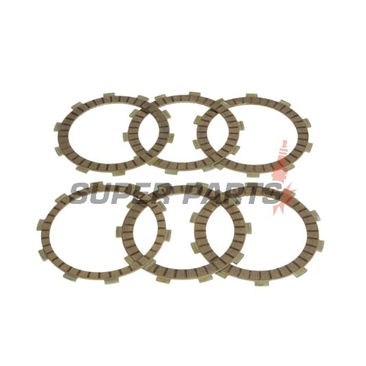 Σετ δίσκων συμπλέκτη -FERODO- FCD0115, Honda CRM 125 1990-1999, Honda NSR 125R 1989-2003, Honda NV400C Steed 1992-1997, Honda TRX 350TE FourTrax ES 2005-2006, Honda VT500 Shadow 1983-1985