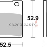 Τακάκια φρένων -BREMBO- 07KS0507, Kawasaki ER-6/GPZ/Versys/VN/W650/Z/ZR/ZRX/ZX/ZXR/ZZR, Suzuki V-Strom/GS/Bandit/GSX/GSX-R/Hayabusa/SV/TL/Intruder/Freewind