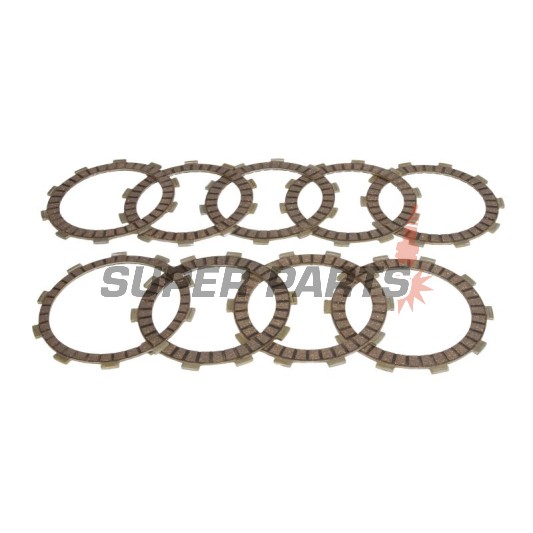 Σετ δίσκων συμπλέκτη -4 RIDE- TCS1206, Suzuki GSX-R 600 (1997-2005), Triumph Daytona 600/675, Speed Four 600, Street Triple 675/R/RX, TT 600, Tiger 800/XC/XCX/XCA (2000-2020)