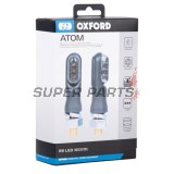 Σετ φλας -OXFORD- ATOM Mini, 3 LED, μαύρα