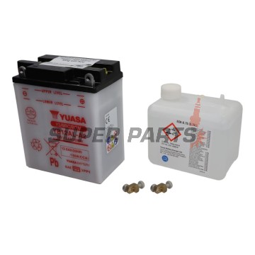 Μπαταρία -YUASA- YB12AL-A2+ELEKTROLI, 12.6Ah 12V