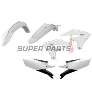 Σετ πλαστικών -POLISPORT- λευκά, YAMAHA YZ 250/450 2018-2021