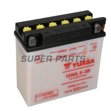 Μπαταρία -YUASA- 12N5.5-3B, 6Ah 12V