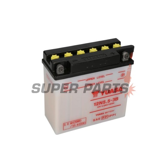 Μπαταρία -YUASA- 12N5.5-3B, 6Ah 12V