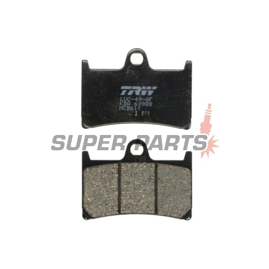 Τακάκια φρένων -TRW- MCB611, Yamaha R1/R6, MT-07/09/10, FZ1/FZ6/FZ8 Fazer, FJR1300, TDM900, XJR1300, T-Max 530, Super Tenere 1200