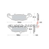 Τακάκια φρένων -TRW- MCB682, Kawasaki ER-5/ER-6, Versys, KLR, GPZ, Vulcan, Z750, Zephyr, ZR-7; Suzuki V-Strom, Bandit, GSX, GSR, SV650, Gladius, Intruder