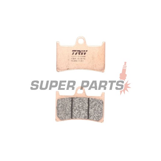 Τακάκια φρένων -TRW- MCB611SV, Yamaha BT Bulldog 1100, FJ-09 900, FJR 1300, FZ1 1000, FZ6 600, FZ8 800, FZS Fazer 600/1000, MT-01/07/09/10, TDM 900, XJR 1300, Tmax 530, XSR 700/900, XT 1200, XV 1700/1900, YZF/R1/R6/R7 600-1000 - 1996-2024
