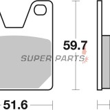 Τακάκια φρένων -BREMBO- 07YA3807, Yamaha YZF/YZF-R1 750-1000cc (1998-2001)