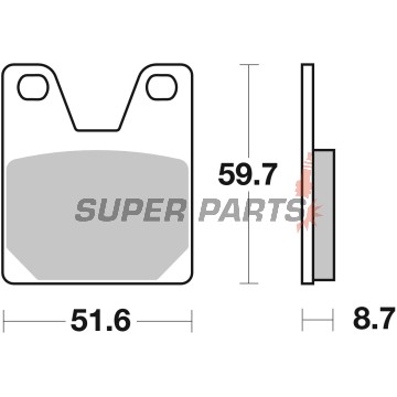 Τακάκια φρένων -BREMBO- 07YA3807, Yamaha YZF/YZF-R1 750-1000cc (1998-2001)