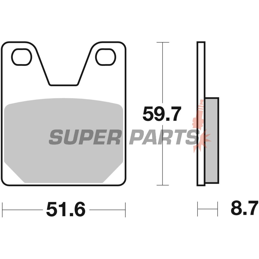 Τακάκια φρένων -BREMBO- 07YA3807, Yamaha YZF/YZF-R1 750-1000cc (1998-2001)