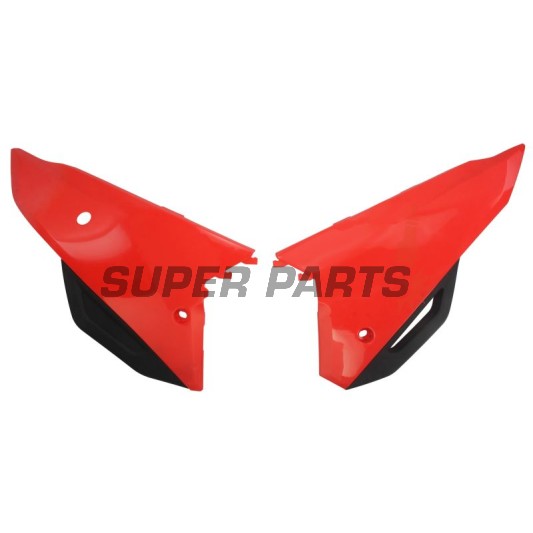 Πίσω πλαϊνά πλαστικά -POLISPORT- κόκκινα, HONDA CRF 250/450 2021-2023