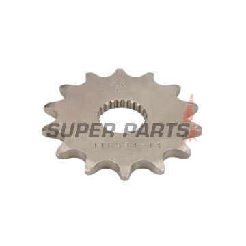 Μπροστινό γρανάζι -JT- JTF394,14, 14 δόντια, Aprilia AF1 125 1988-1994, Classic 125 1996-1999, Climber 240/280/300 1989-1996, MX 125 2004-2007, Pegaso 125 1989, 1991-1999, κόκκινο Rose 125 1988-1999, RS 125 1993-2013