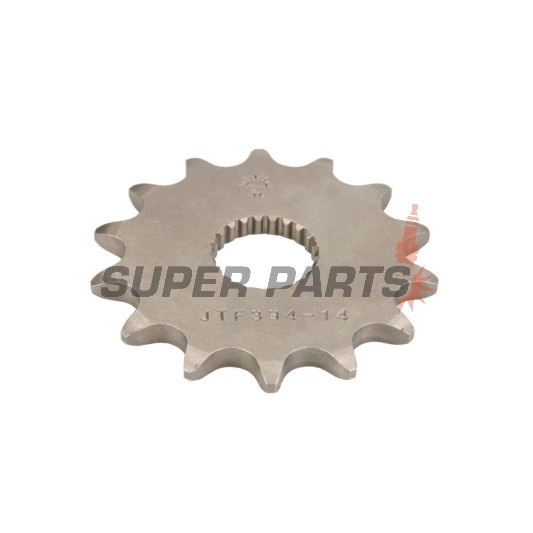 Μπροστινό γρανάζι -JT- JTF394,14, 14 δόντια, Aprilia AF1 125 1988-1994, Classic 125 1996-1999, Climber 240/280/300 1989-1996, MX 125 2004-2007, Pegaso 125 1989, 1991-1999, κόκκινο Rose 125 1988-1999, RS 125 1993-2013