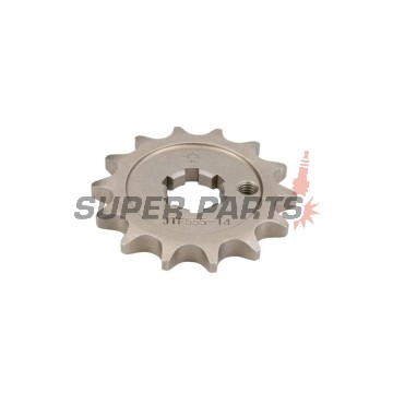 Μπροστινό γρανάζι -JT- JTF555,14, 14 δόντια, Kawasaki KX 100 1991-2020, KX 65 2000-2020, KX 80 1986-1987, 1989-1997, 1999, KX 85 2002, 2006, 2010, 2012-2013, 2017-2020, Suzuki RM 100 2003, RM 65 2003-2006, Yamaha RD 80 1983-1985