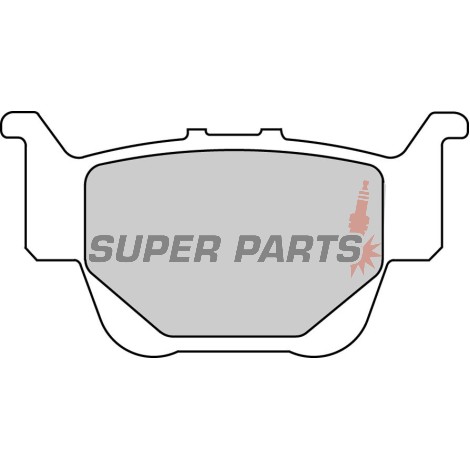 Τακάκια φρένων -FERODO- FDB2182SG, Honda TRX FourTrax Rancher/Rincon/Sportrax - 420-650cc, 2003-2013