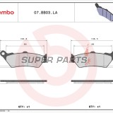 Τακάκια φρένων -BREMBO- 07BB03LA, Aprilia Capo Nord/Pegaso, BMW F650/F800/R1250, Honda CB500/Deauville/Dominator, KTM Adventure/Enduro, Moto Guzzi California/Norge/Quota.