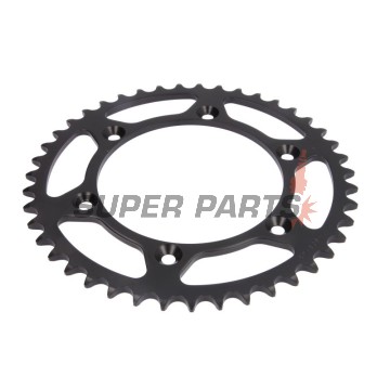 Πίσω γρανάζι -JT- JTR808,43, 43 δόντια, ατσάλινο, Kawasaki KLX 400 2003, Suzuki DR 350 1990-1999, DR-Z 250 2001-2007, DR-Z 400 2000-2017, RM 100 1979-1982, RM 125 1983-2012, RM 250 1989-2007, 2009-2012, RM-X 250 1989-2001, RM-X 450 2010-2019