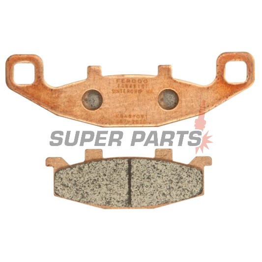 Τακάκια φρένων -FERODO- FDB481ST, Kawasaki ER/GPX/GPZ/Tengai/KLE/Eliminator/Zephyr/ZRX/ZX/ZZR, Suzuki DR/GS/Bandit/GSX/VX 400-1200 1988-2008