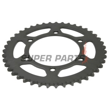 Πίσω γρανάζι -JT- JTR1479,43ZBK, 43 δόντια, μαύρο ψευδάργυρος, ατσάλινο, Yamaha YZF-R1 1000 2009-2014