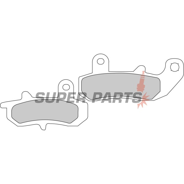 Τακάκια φρένων -FERODO- FDB607P, Suzuki DR/RGV - DR650/650R/650RS/650RSE/650RE/650SE, DR750/800 Big, RGV250 - 250-800cc, 1989-2017