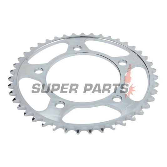 Πίσω γρανάζι -JT- JTR1304,43, 43 δόντια, ατσάλινο, Honda CB 600 1998-2013, CB 650 2014-2019, CBF 500 2004-2008, CBF 600 2004-2013, CBR 600 1997-2000, 2011-2014, CBR 650 2014-2018, CBR 900 1996-1999, VT 750 1997-2007, 2010-2013