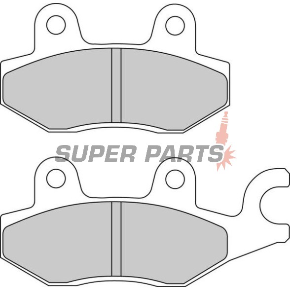 Τακάκια φρένων -FERODO- FDB2087EF, Honda CBF/NSR/VT Shadow/XL Varadero 75-250 1992-2013; Keeway Speed 125/150 2006; Kawasaki Eliminator/KLX/KVF/KX/Z 65-400 1997-2020; Kymco Agility/Dink/Grand Dink/Like/Movie/Pulsar/Quannon/Super9/Yager/Zing 50-250 1997-20