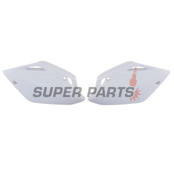 Πίσω πλαϊνά πλαστικά -POLISPORT- λευκά, HONDA CR 150 2007-2023