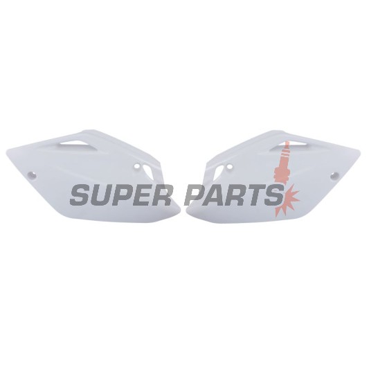 Πίσω πλαϊνά πλαστικά -POLISPORT- λευκά, HONDA CR 150 2007-2023