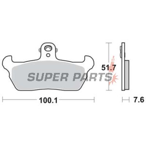 Τακάκια φρένων -TRW- MCB618, Aprilia Pegaso/RX/Tuareg, Cagiva Elefant/Freccia/Mito/Supercity/W8-W16, Gilera RC600, Moto Guzzi Quota 1000ie, Moto Morini Dart (1988-1999)