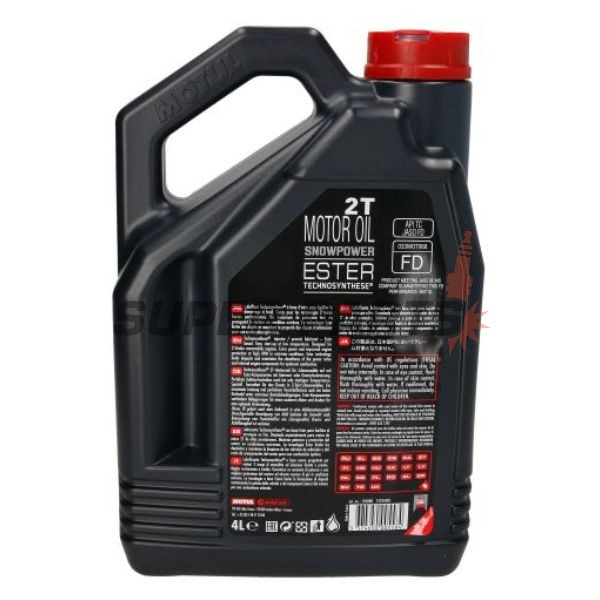 λάδι 2χρονου κινητήρα -MOTUL- SNOWPOWER, 2T, πλήρως συνθετικό, 4L