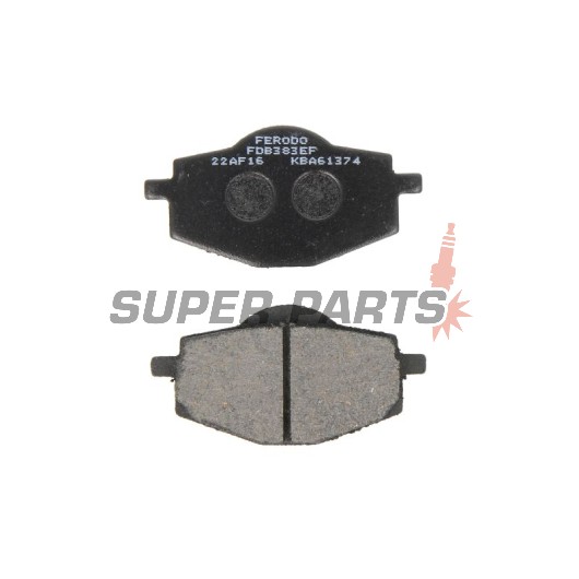 Τακάκια φρένων -FERODO- FDB383EF, Beta Euro/Jonathan 350, Gilera RC 600, MBK Flame 125, Yamaha DT/Cygnus/XT/Tenere/YBR/YZ 50-660 1988-2007
