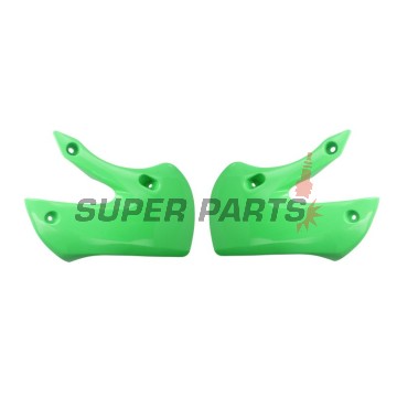 Μπροστινά πλαϊνά πλαστικά -POLISPORT- πράσινα, KAWASAKI KLX, KX 65/110 2000-2023