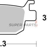 Τακάκια φρένων -BREMBO- 07064, Honda ADV 350 / FES S-Wing 125 150 / NSS Forza 125 250 300 / SH 125 150 300 350 (2000-2022)
