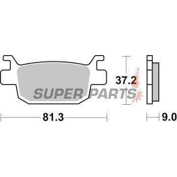 Τακάκια φρένων -BREMBO- 07064, Honda ADV 350 / FES S-Wing 125 150 / NSS Forza 125 250 300 / SH 125 150 300 350 (2000-2022)