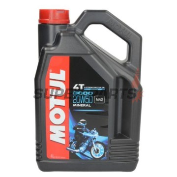 Λάδι κινητήρα -MOTUL- 3000, 20W50, ορυκτέλαιο, 4L