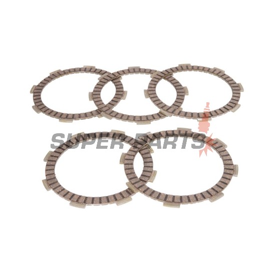 Σετ δίσκων συμπλέκτη -4 RIDE- TCS1119, Honda CB/CG/CBF/CR/CRF/CRM/NX/NSR/TRX/XL/XR 50-250 (1975-2008); Yamaha MT/WR/YZ/YZF-R125 50-125 (2008-2017)