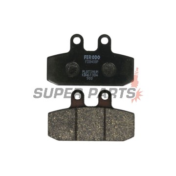 Τακάκια φρένων -FERODO- FDB438P, Aprilia Atlantic/Scarabeo/Sportcity 125-500, Leonardo 250-300, Tuareg 125-600, Cagiva Blues/Mito/Roadster 50-200, Gilera Dakota/ER/XRT 125-600, Honda NSR/CRM/XL 125, Malaguti Spider Max 500, Peugeot Speedake 50, Sachs Road