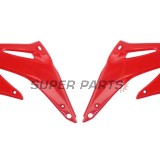 Μπροστινά πλαϊνά πλαστικά -POLISPORT- κόκκινα, HONDA CRF 450 2002-2004