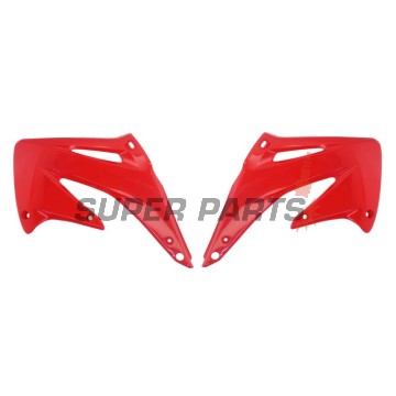 Μπροστινά πλαϊνά πλαστικά -POLISPORT- κόκκινα, HONDA CRF 450 2002-2004