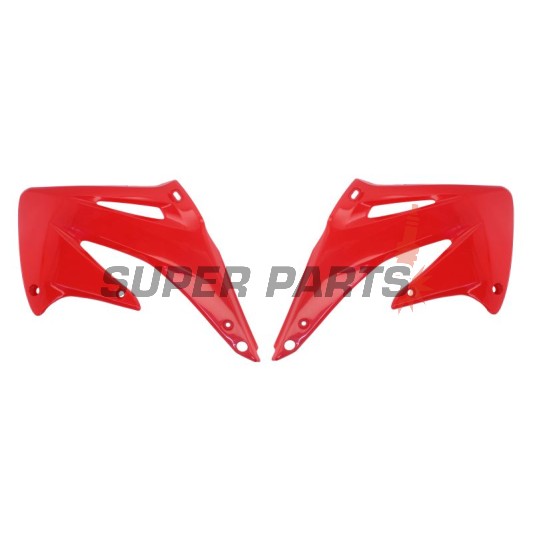 Μπροστινά πλαϊνά πλαστικά -POLISPORT- κόκκινα, HONDA CRF 450 2002-2004