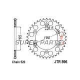 Πίσω γρανάζι -JT- JTR896,50, 50 δόντια, ατσάλινο, KTM Enduro 125 1988-1990, LC4 600 1988-1989, MX 125 1988-1990, MX 500 1988-1989, 1991-1993, MX 600 1989